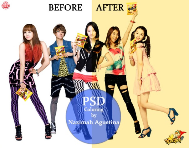 2 PSD Coloring f(x) hard yellow and sephia by Nazimah Agustina