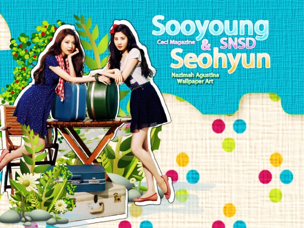 SEOSOO NATURE snsd seohyun sooyoung cute by nazimah agustina