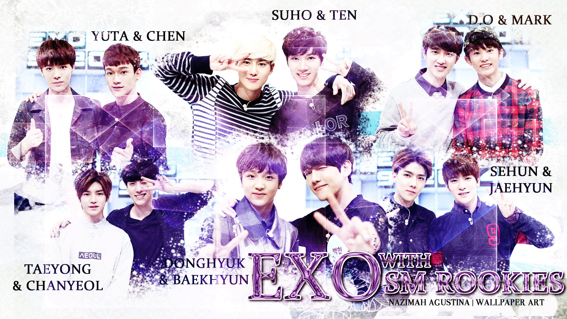 Wallpapers Happy 3rd Anniversary EXO SMTown Graphic Design